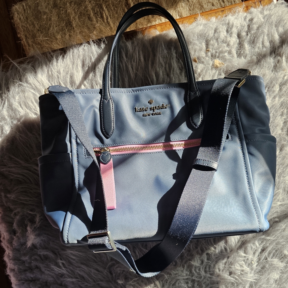 Kate Spade Blue and Pink Women's Bag